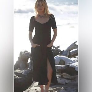Free People Black Long Sleeve Dress
